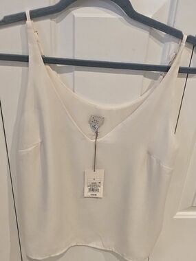 NWT A New Day Cream V-Neck Camisole, Women's S